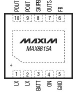 MAX8815A - эффективный повышающий преобразователь постоянного тока